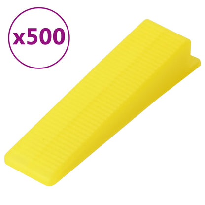 vidaXL Tile Levelling System 500 Wedges 2500 Clips 3 mm 6