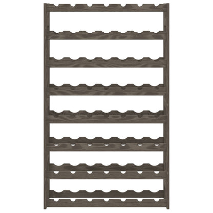 vidaXL Wine Rack for 56 Bottles Grey Solid Wood Pine 3