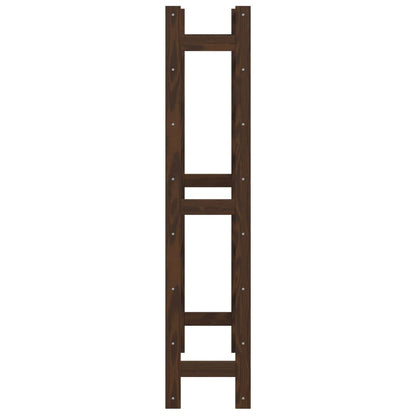 vidaXL Wine Rack for 56 Bottles Brown Solid Wood Pine 4