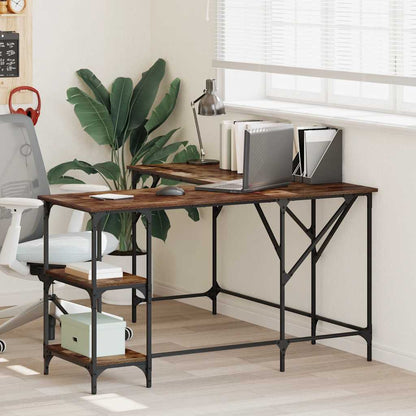 vidaXL Desk 139x139x75 cm Engineered Wood