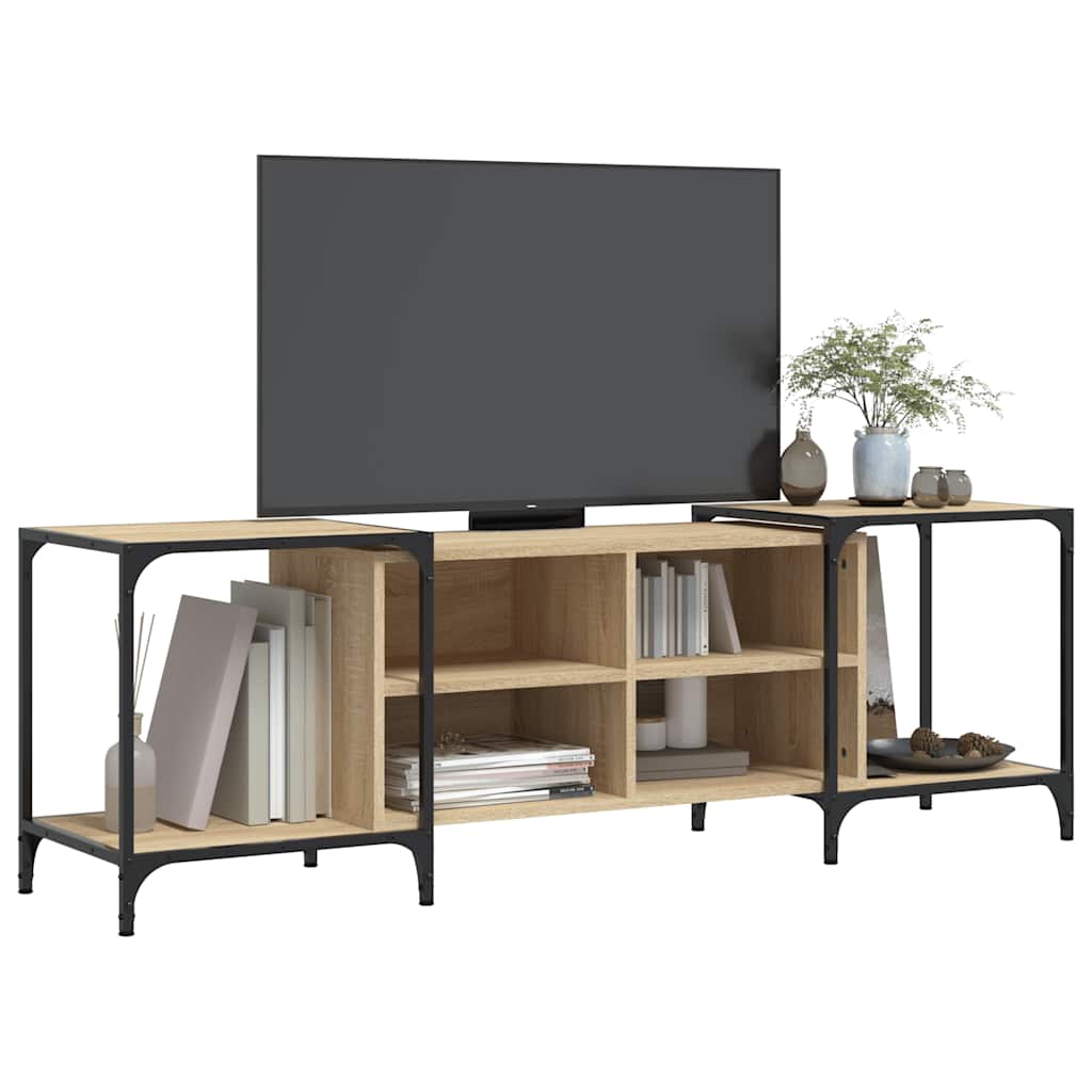vidaXL TV Cabinet Sonoma Oak 153x37x50 cm Engineered Wood 3