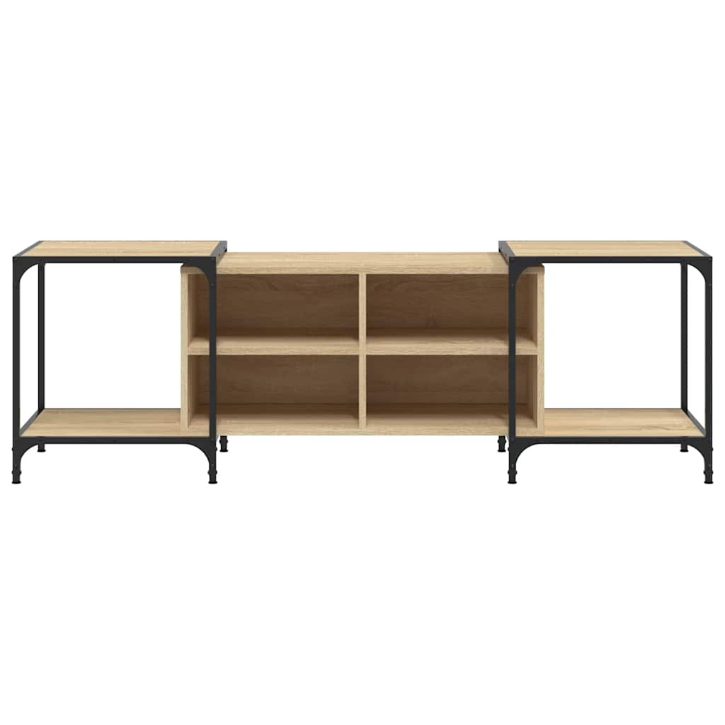 vidaXL TV Cabinet Sonoma Oak 153x37x50 cm Engineered Wood 4