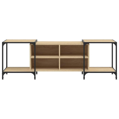 vidaXL TV Cabinet Sonoma Oak 153x37x50 cm Engineered Wood 4