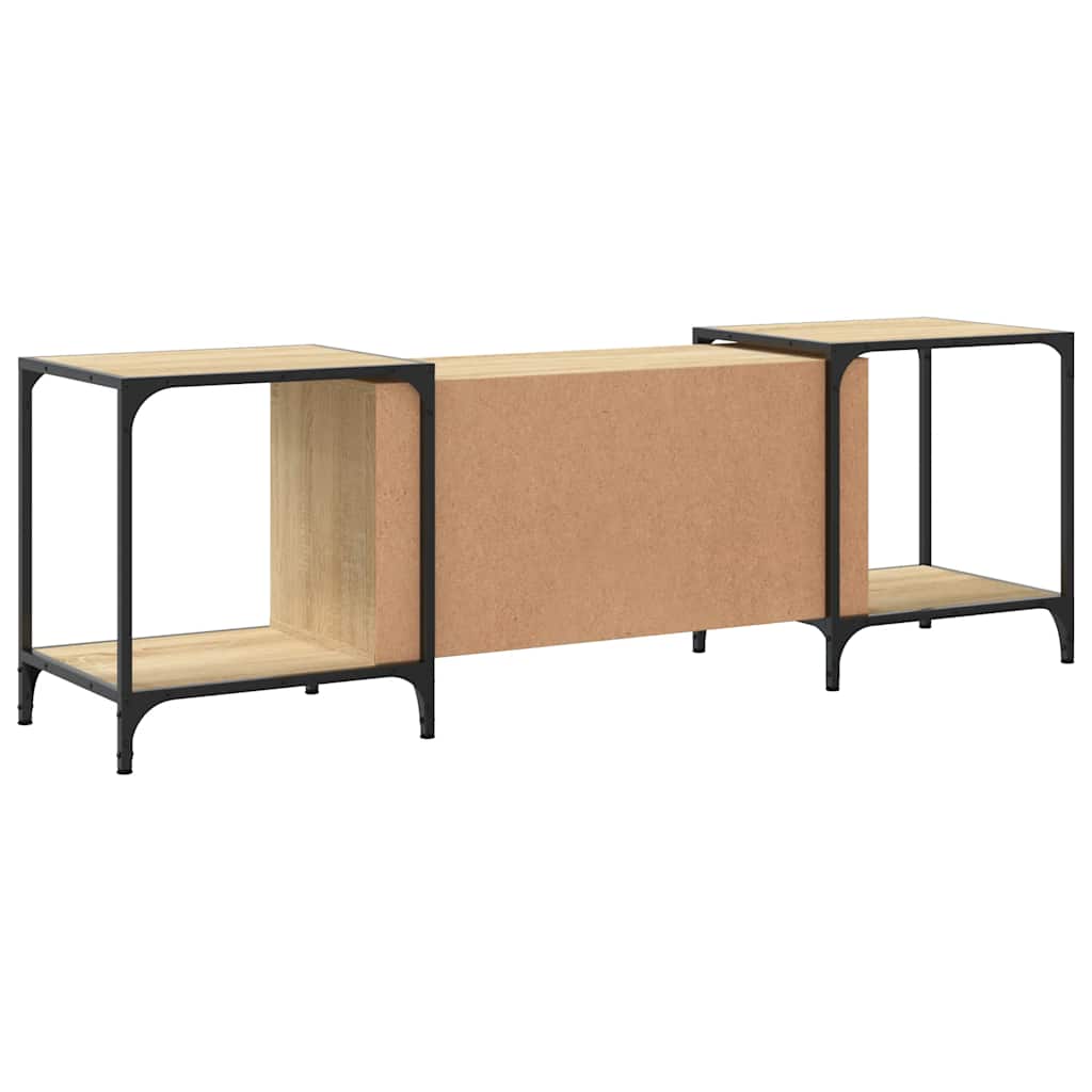 vidaXL TV Cabinet Sonoma Oak 153x37x50 cm Engineered Wood 6