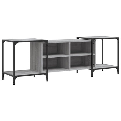 vidaXL TV Cabinet Grey Sonoma 153x37x50 cm Engineered Wood 2