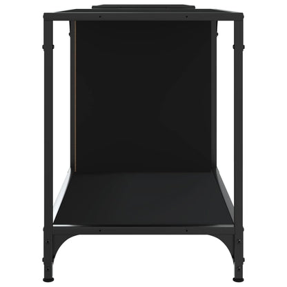 vidaXL TV Cabinet Black 203x37x50 cm Engineered Wood 5
