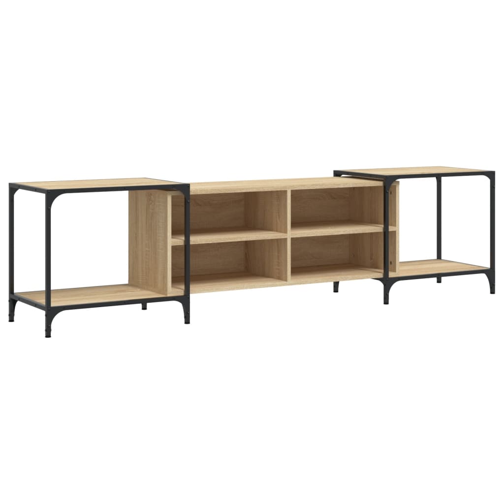 vidaXL TV Cabinet Sonoma Oak 203x37x50 cm Engineered Wood 2