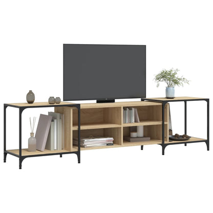 vidaXL TV Cabinet Sonoma Oak 203x37x50 cm Engineered Wood 3
