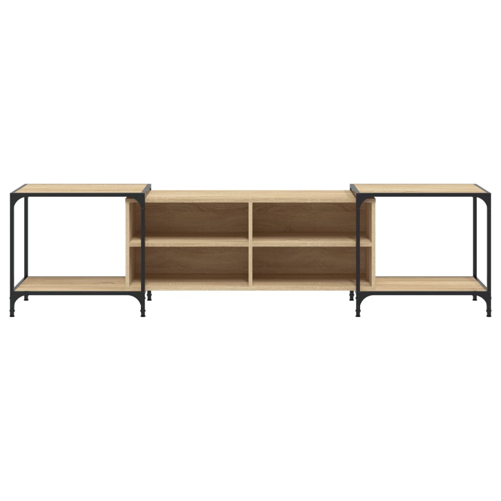 vidaXL TV Cabinet Sonoma Oak 203x37x50 cm Engineered Wood 4