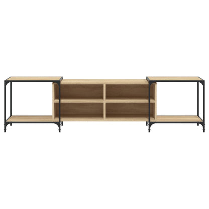 vidaXL TV Cabinet Sonoma Oak 203x37x50 cm Engineered Wood 4