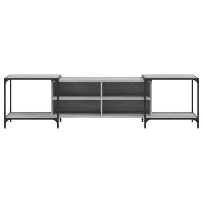 vidaXL TV Cabinet Grey Sonoma 203x37x50 cm Engineered Wood 4