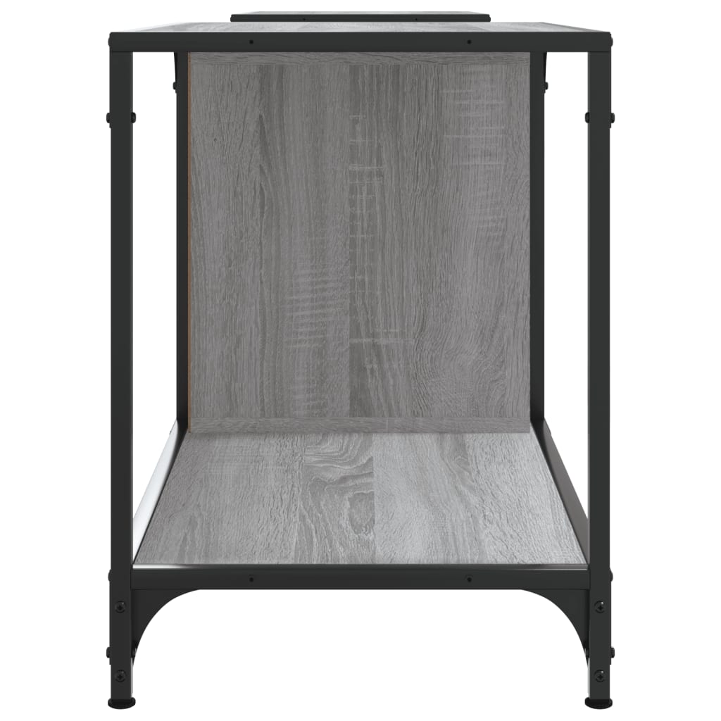vidaXL TV Cabinet Grey Sonoma 203x37x50 cm Engineered Wood 5