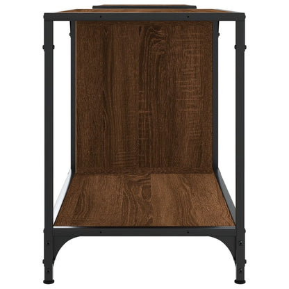 vidaXL TV Cabinet Brown Oak 203x37x50 cm Engineered Wood 5