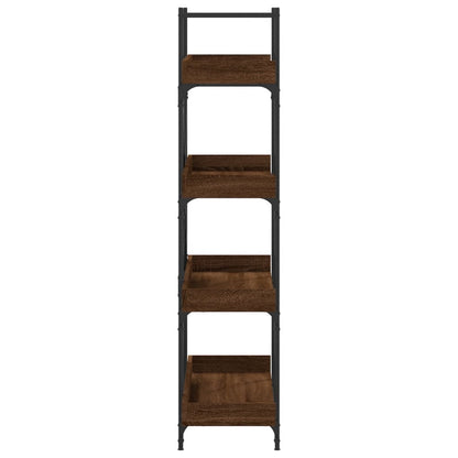 vidaXL Bookcase 4-Tier Brown Oak 100x33x145.5 cm Engineered Wood 5