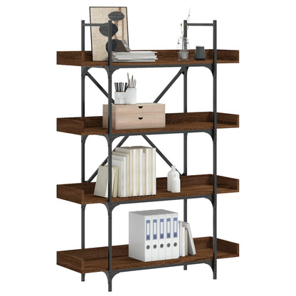 vidaXL Bookcase 4-Tier Brown Oak 100x33x145.5 cm Engineered Wood 1
