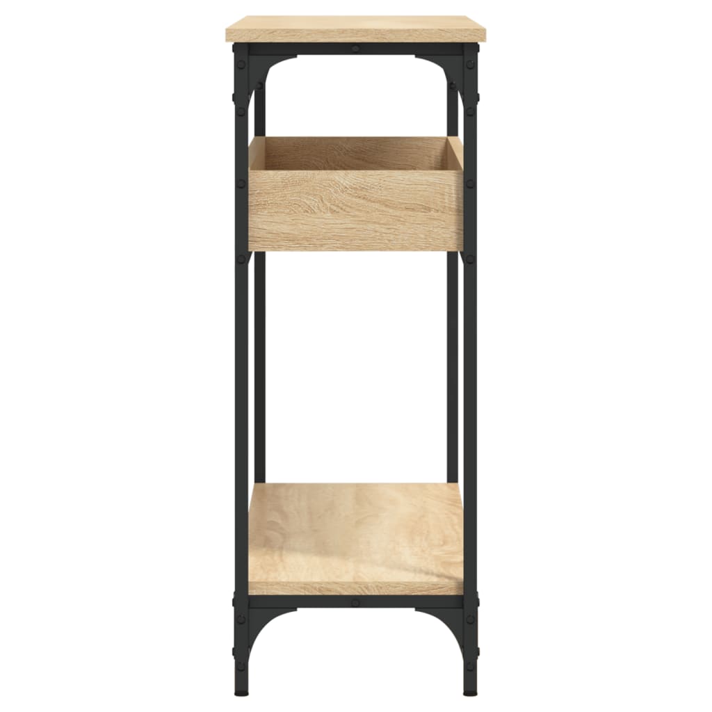 vidaXL Console Table with Shelf Sonoma Oak 100x29x75cm Engineered Wood 5