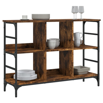vidaXL Sideboard Smoked Oak 102x32x73,5 cm Engineered Wood 3