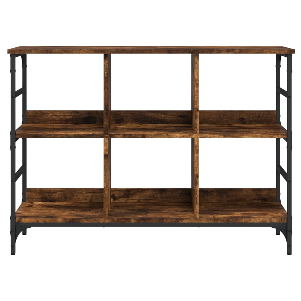 vidaXL Sideboard Smoked Oak 102x32x73,5 cm Engineered Wood 4