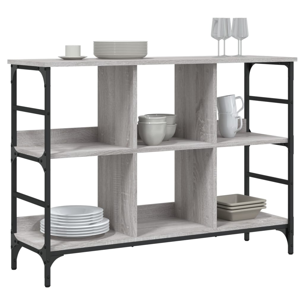 vidaXL Sideboard Grey Sonoma 102x32x73,5 cm Engineered Wood 3
