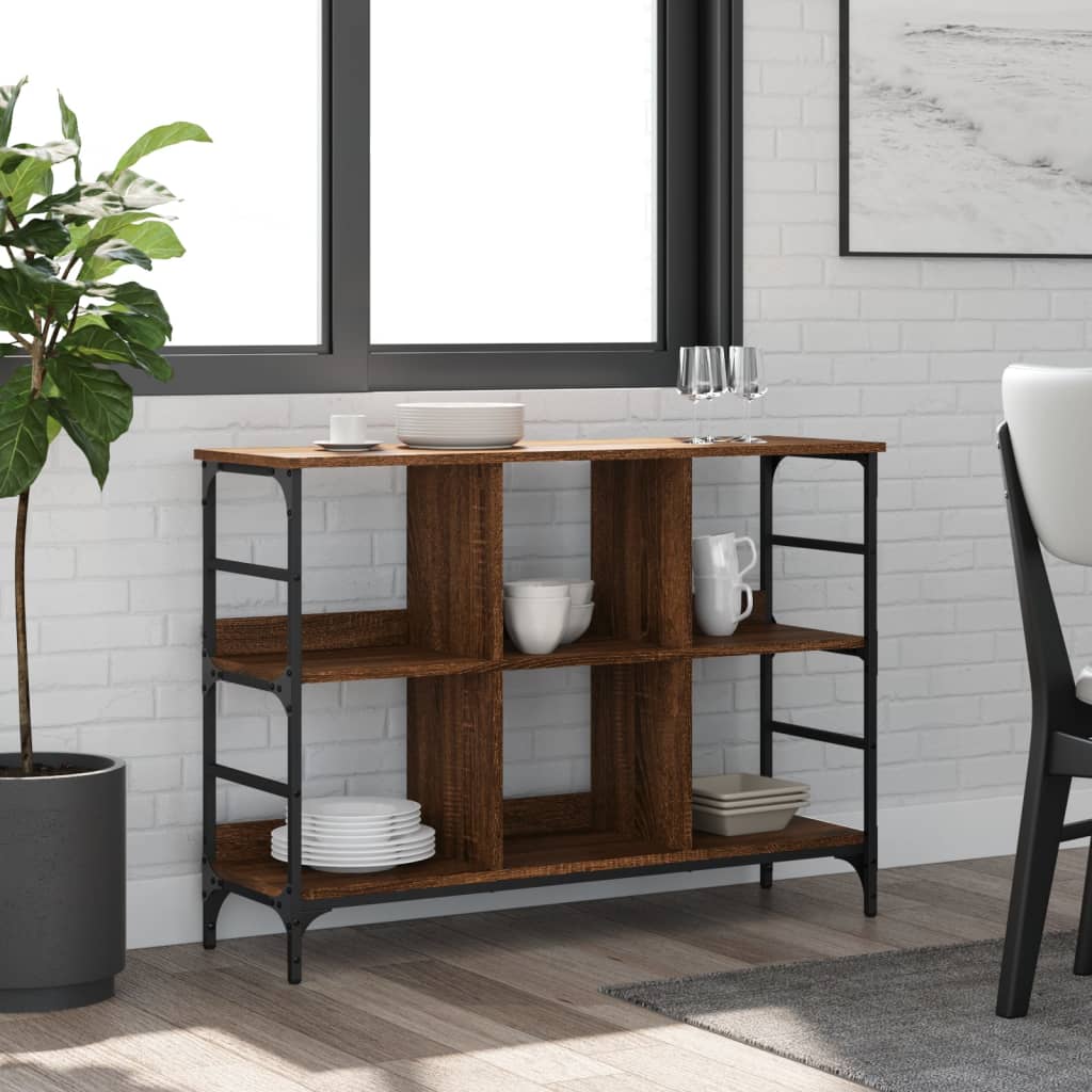 vidaXL Sideboard Brown Oak 102x32x73,5 cm Engineered Wood 1