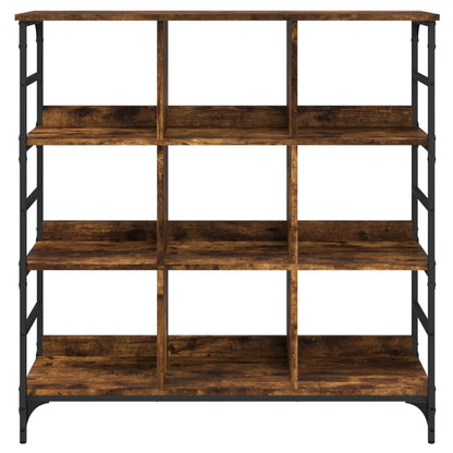 vidaXL Sideboard Smoked Oak 102x32x103,5 cm Engineered Wood 4