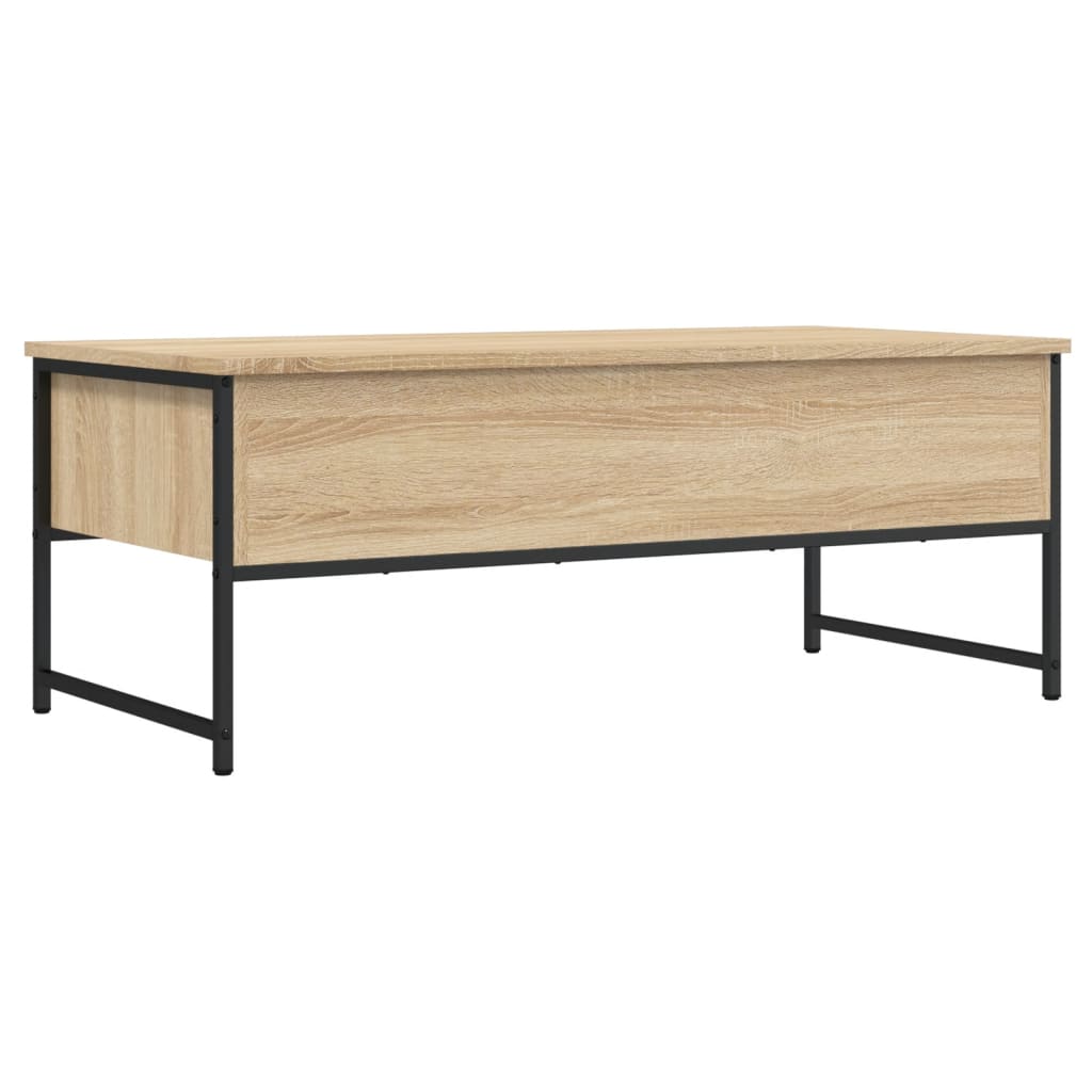 vidaXL Coffee Table Sonoma Oak 101x49x39,5 cm Engineered Wood 6