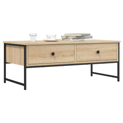 vidaXL Coffee Table Sonoma Oak 101x49x39,5 cm Engineered Wood 1