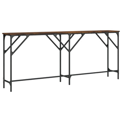vidaXL Console Table Smoked Oak 180x29x75 cm Engineered Wood 6