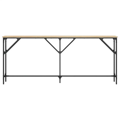 vidaXL Console Table Sonoma Oak 180x23x75 cm Engineered Wood 4