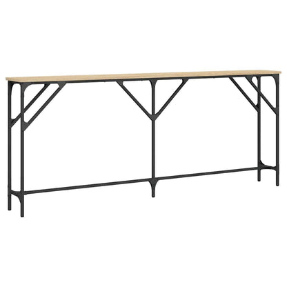 vidaXL Console Table Sonoma Oak 180x23x75 cm Engineered Wood 6