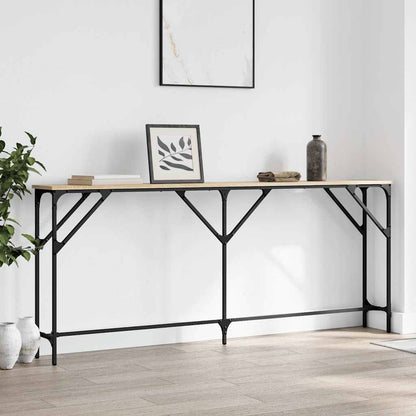 vidaXL Console Table Sonoma Oak 180x23x75 cm Engineered Wood 1
