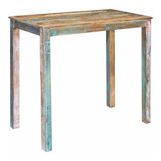 vidaXL Bar Table 110 x 55 x 100 cm Solid Reclaimed Wood Multicolour 1