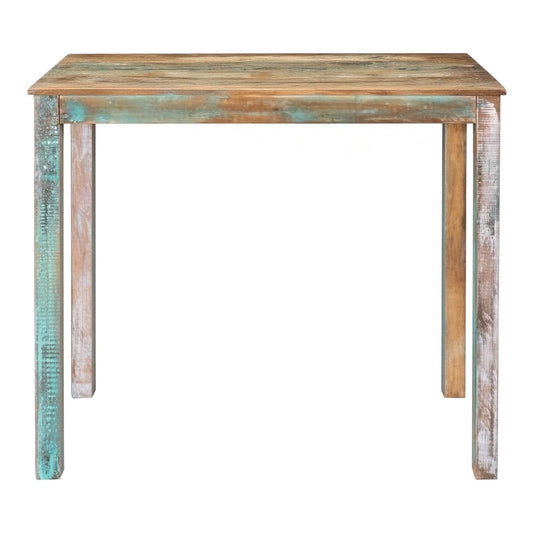 vidaXL Bar Table 110 x 55 x 100 cm Solid Reclaimed Wood Multicolour 2