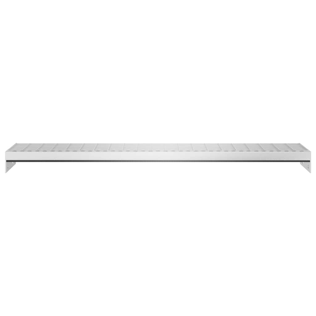 vidaXL Grate Step | Silver | Galvanised Steel | 100 cm | Durable | Grate Step 4