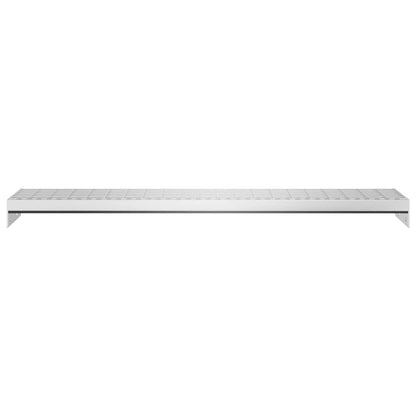 vidaXL Grate Step | Silver | Galvanised Steel | 100 cm | Durable | Grate Step 4