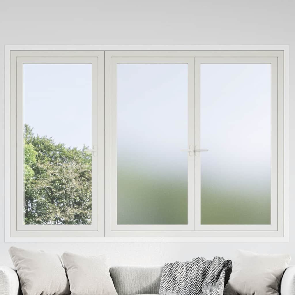 vidaXL Window Films Frosted Grey PVC 1