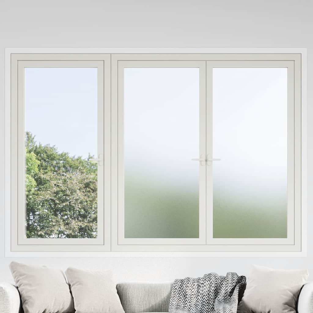 vidaXL Window Films Frosted White PVC 1