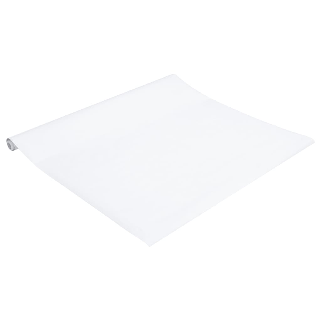 vidaXL Furniture Stickers Self-Adhesive Matte White 90x500 cm PVC 5