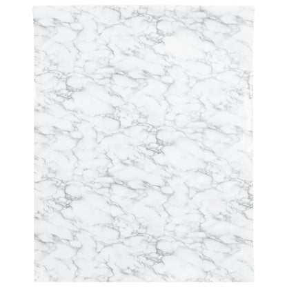 vidaXL Furniture Stickers Self-Adhesive Marble White 90x500 cm PVC 3