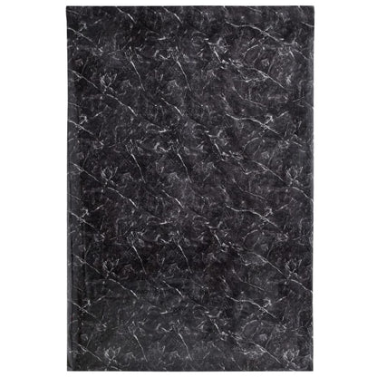 vidaXL Furniture Stickers Self-Adhesive Marble Black 90x500 cm PVC 3