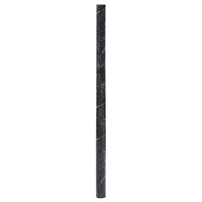 vidaXL Furniture Stickers Self-Adhesive Marble Black 90x500 cm PVC 4