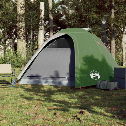 vidaXL Camping Tent Dome 4-Person Green Waterproof 3