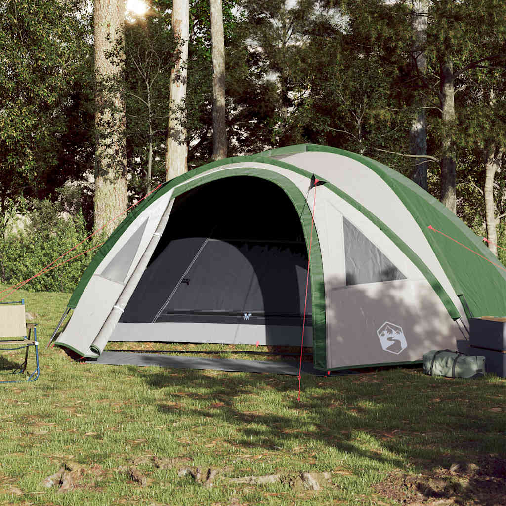 vidaXL Camping Tent Dome 4-Person Green Waterproof 3