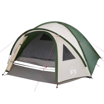 vidaXL Camping Tent Dome 4-Person Green Waterproof 4