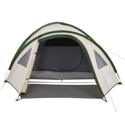 vidaXL Camping Tent Dome 4-Person Green Waterproof 5
