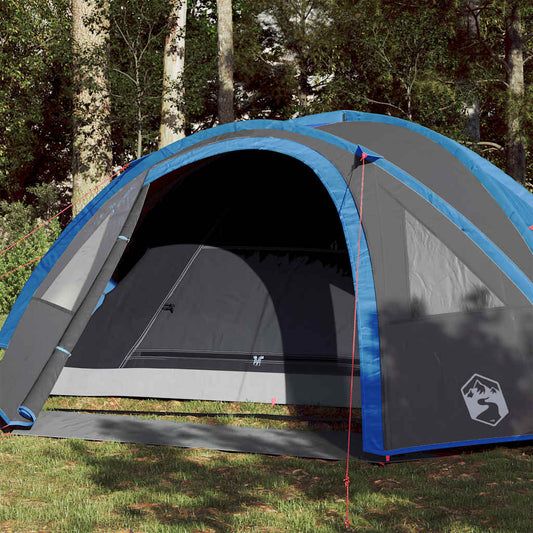 Family Tent Dome Waterproof Blue 4-person