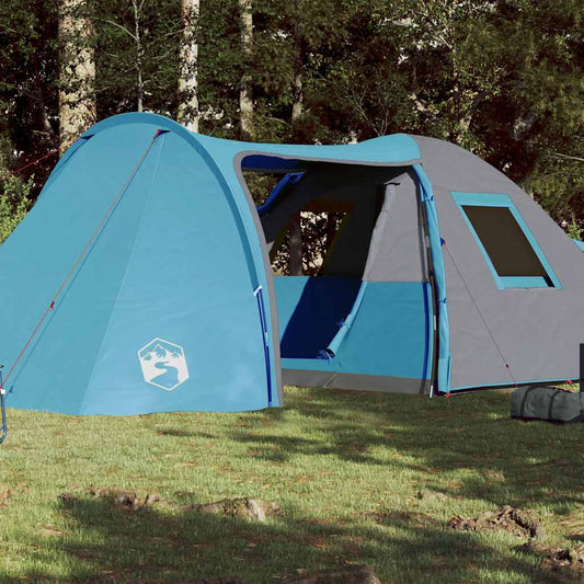Family Tent Dome Waterproof Blue 6-Person