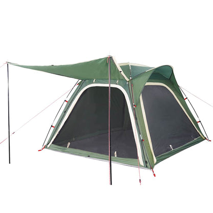 vidaXL Camping Tent 4-Person Green Quick Release Waterproof 4