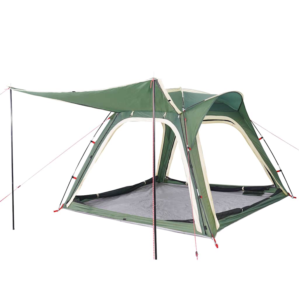 vidaXL Camping Tent 4-Person Green Quick Release Waterproof 5