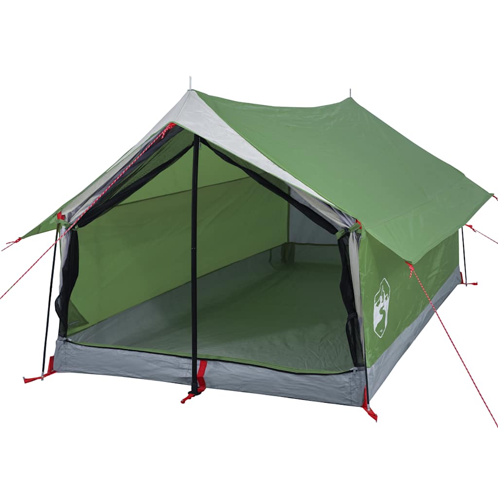 vidaXL Camping Tent 2-Person Green Waterproof 4